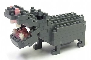 KAWADA NANOBLOCK 積木 河馬 (NBC-